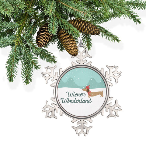 Dachshund Through the Snow Christmas Tree Ornaments, The Smoothe Store