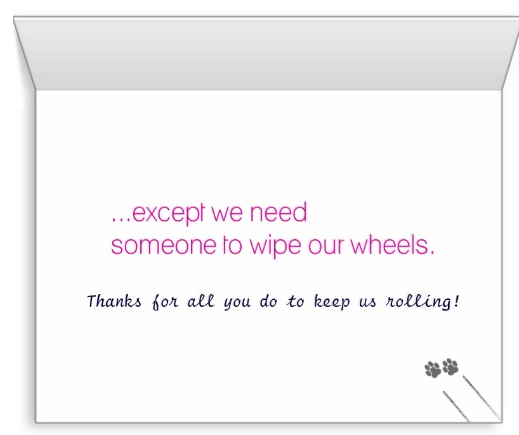 Dachshunds on wheels are just like the other doxies | Note Card, The Smoothe Store