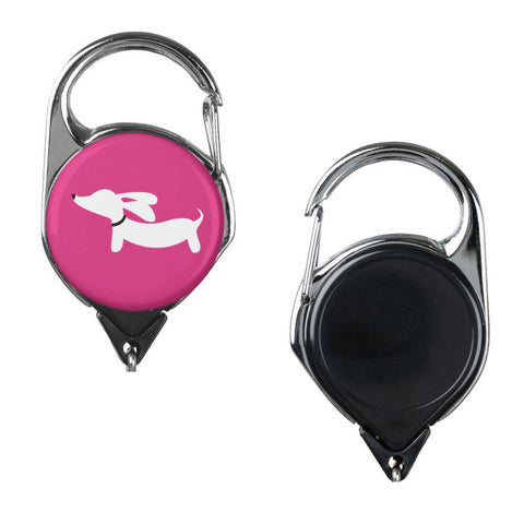Dachshund Badge Holder | Clip or Carabiner-style, The Smoothe Store