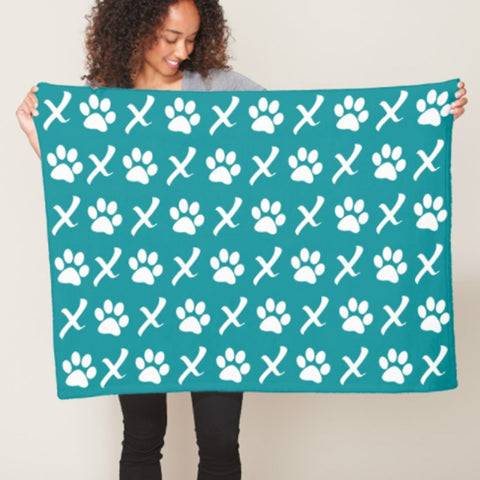 XOXO Puppy Love Blankets | Pink, Teal or Chocolate, The Smoothe Store
